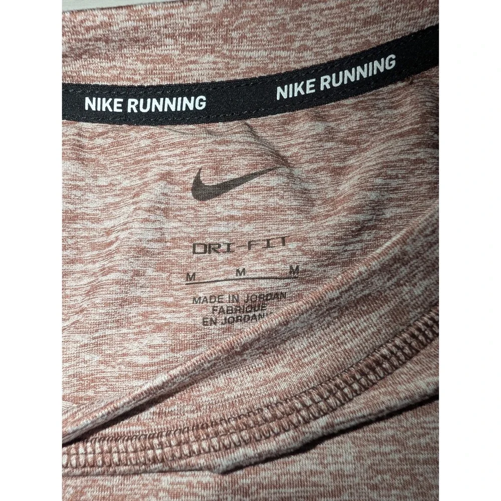 Nike Running Top Women's Medium Mauve Pacer Crew Heather CU3277-208 NWT